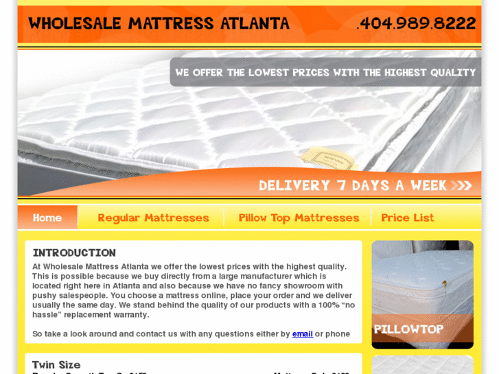 www.wholesalemattressesatlanta.com