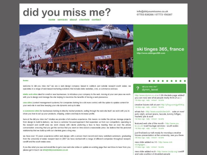 www.didyoumissme.co.uk
