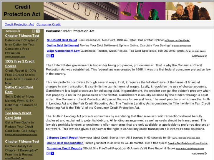 www.creditprotectionact.com