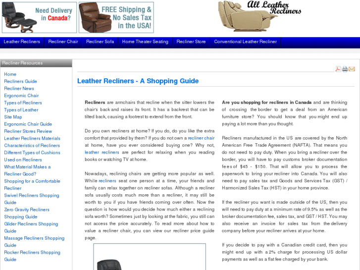 www.allleatherrecliners.com