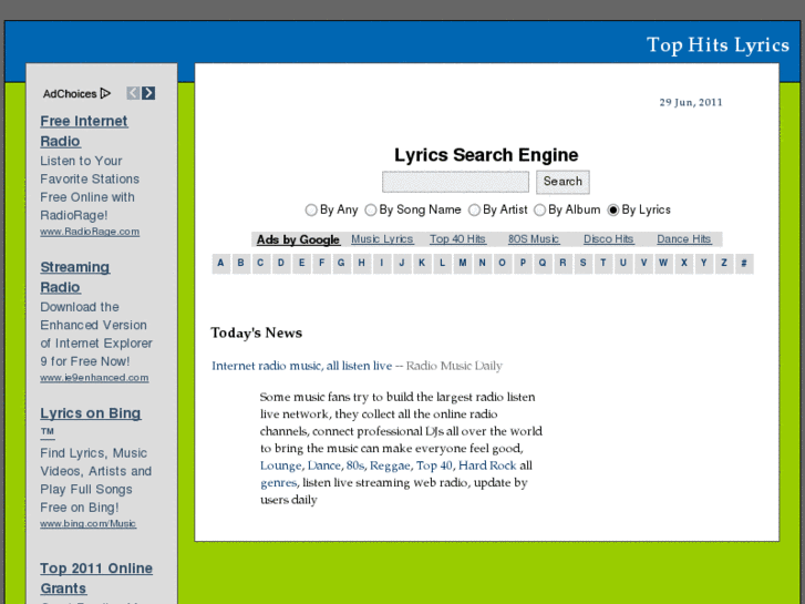 www.tophitslyrics.com