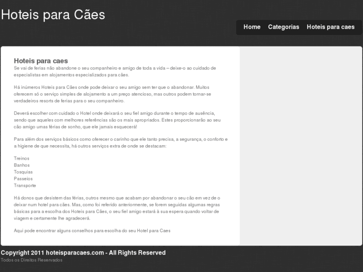 www.hoteisparacaes.com