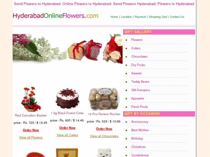 www.hyderabadonlineflowers.com