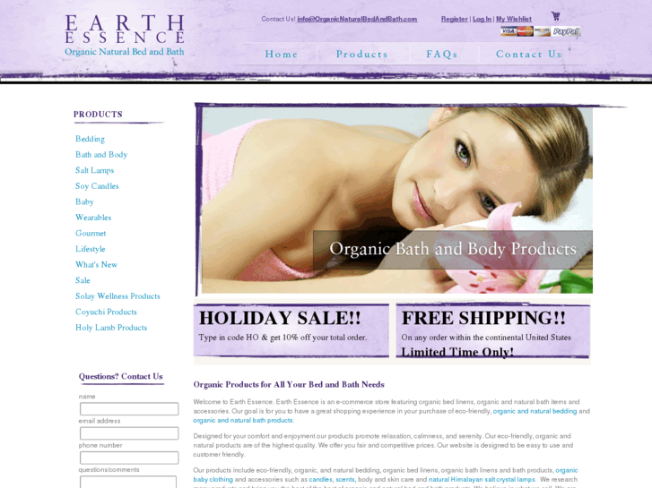 www.organicnaturalbedandbath.com
