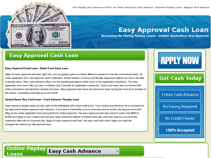 www.easyapprovalcashloan.com