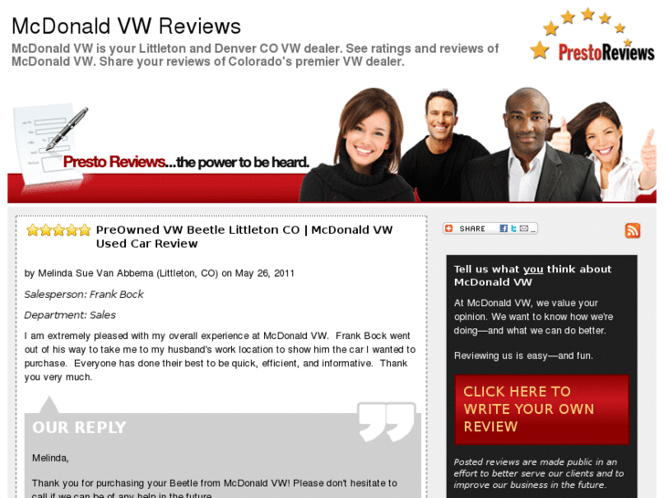 www.mcdonaldvwreviews.com