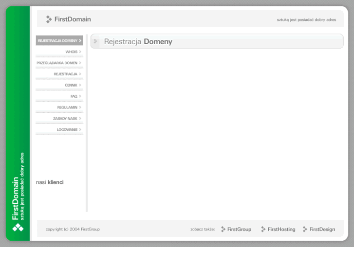 www.firstdomain.pl