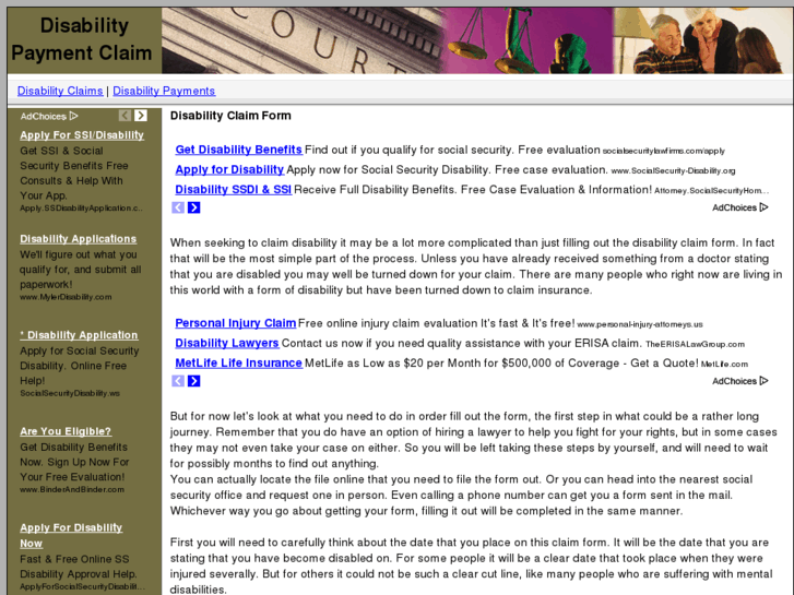 www.disabilityclaimform.com
