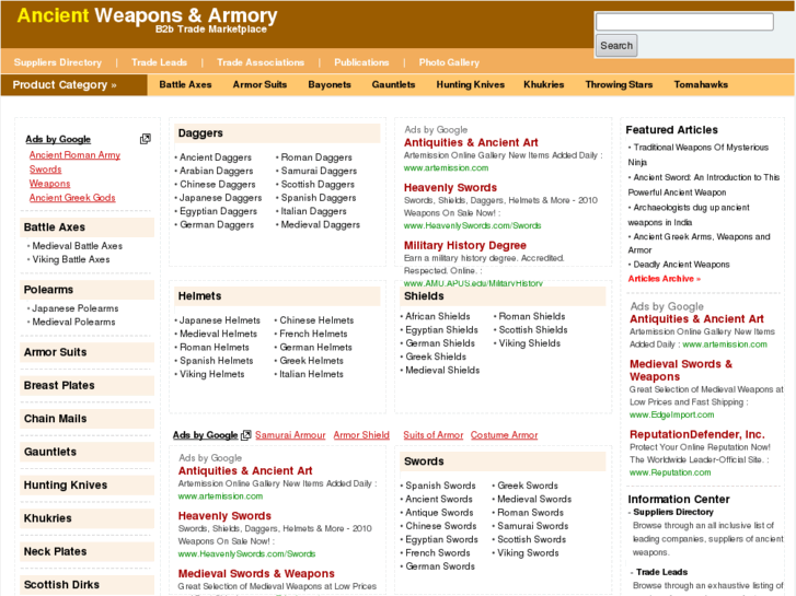 www.ancient-weapons.com
