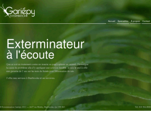 exterminationgariepy.com: Extermination Guariépy, Sherbrooke et ses environs
Extermination Guariépy, extermination à Sherbrooke et ses environs 819 564-8060