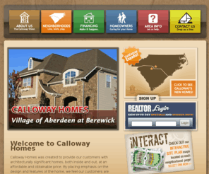 callowayhomes.com: Calloway Homes - New Homes in Charlotte NC - New Home Builder - New Homes Charlotte NC
Calloway builds beautiful new homes in the greater Charlotte area and offers the finest quality new home construction in the area; from new single family homes to townhomes and condos...