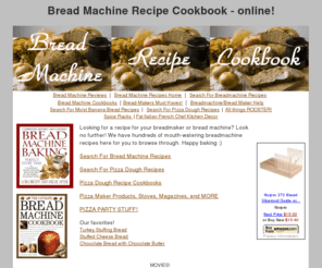 breadmachinerecipecookbook.com: ⇒ ⇒ bread machine recipe cookbook
BREAD MACHINES AND BREADMAKER RECIPES.