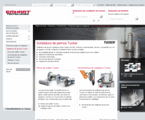 tucker.es: Soldadura de pernos Tucker - Emhart® Teknologies Europa
Soldadura de pernos Tucker, soldadura de pernos metálicos sobre chapa; sencilla, racional y automatizada. La fijación sin agujeros tiene muchas ventajas.