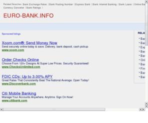 euro-bank.info: www.euro-bank.info
alles ber Finanzwesen und Bankwesen