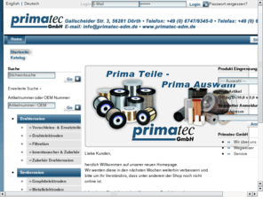 edm-technik.com: Willkommen bei Primatec
EDM-Bedarf, EDM-Zubehr, EDM-Shop, Senkerosion, Drahterosion, Erodierprozesse, Erodierdraht,%drodierzubehr,