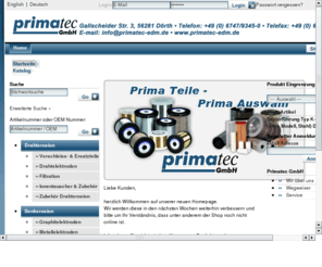 edmtechnik.com: Willkommen bei Primatec
EDM-Bedarf, EDM-Zubehr, EDM-Shop, Senkerosion, Drahterosion, Erodierprozesse, Erodierdraht,%drodierzubehr,