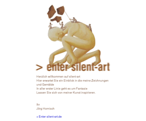 silent-art.de: silent-art
silent-art - über die kunst von jörg hornisch