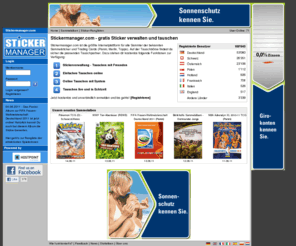 stickermanager.com: Stickermanager.com - gratis Sticker verwalten und tauschen
Panini Tauschbörse Euro 08