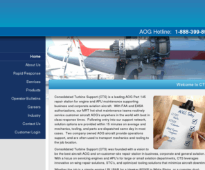 turbineenginespecialists.net: Consolidated Turbine Support::AOG Part 145 repair station::APU maintenance
The leading AOG Part 145 repair station for engine and APU maintenance supporting business and general aviation aircraft.