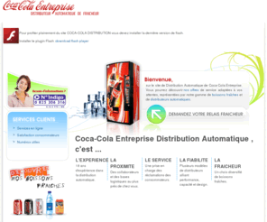 coca-cola-da.fr: COCA COLA DA
Distributeur automatique boissons - Distributeur automatique Coca-Cola - Distributeur de boissons - Distribution de boissons - Distributeur Coca-Cola - Offrez-vous le plaisir d'un relais fraicheur avec un distributeur automatique de boissons Coca-Cola ! - Coca-Cola Entreprise