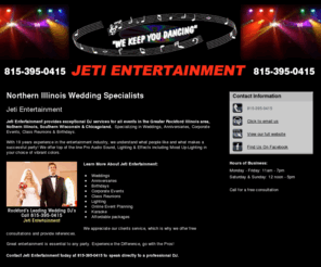 jetientertainmentmobiledjs.com: DJ’s Rockford,  IL - Jeti Entertainment 815-395-0415
Jeti Entertainment provides DJ’s services to Rockford, IL. Call 815-395-0415 for more information.