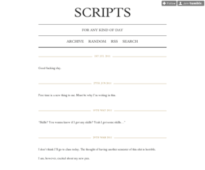 cmh0.com: Scripts
For any kind of day
