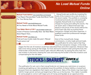 noloadmutualfundsonline.com: Find and compare the best, top no load mutual funds.
Compare the differences between load and no load mutual funds. Find local and top mutual fund companies and providers in your area. Find expert suggestions as far mutual funds investments.
