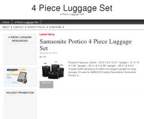 4pieceluggageset.com: 4 Piece Luggage Set
4 Piece Luggage Set