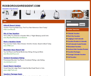 roxboroughresident.com: Roxborough Resident | Roxborough, Colorado | Living in Roxborough Colorado | Roxborough Resident
Roxborough Resident is a community website for people living in Roxborough, Colorado. Roxborough is located near Chatfield State Park and Highalnds Ranch, Colorado.
