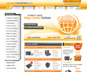voltagesolutions.com: Voltage Converters - Power Converter Inverter Transformer
Voltage Converters .com: voltage converter, voltage transformer, power inverter, power converter, inverters, plug adapter, 12 volt, 24 volt, inverter, voltage transformers, battery chargers, voltage inverters, surge protection, 220 volt, 110 volt, Japan voltage