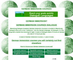 germancourse.org: German immersion? German Immersion Courses Dialogue
German immersion courses DialoguE One of the best german immersion courses - Wall Street Journal