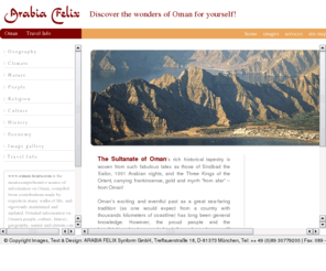 viajesaoman.info: Authoritative source of expert information on Oman
Authoritative source of expert information on Oman: geography, history, culture, travel options and more
