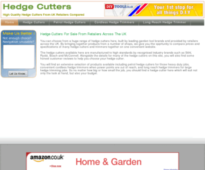 hedgecutters.org: Hedge Cutters For Sale : Major UK Retailers Compared : HedgeCutters.org
We have a large range of hedge cutters available including petrol cutters and long reach hedge trimmers : HedgeCutters.org