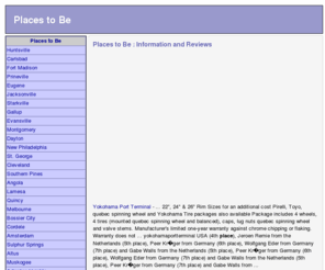 mslnkent.com: Places to Be
Places to Be as well as information, tips and web resources.