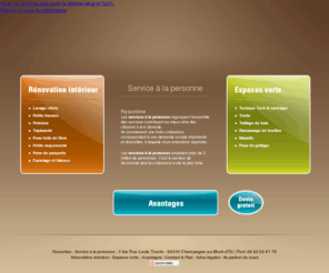 renovation-espaces-verts-69.com: Service à la personne 69 - Rysonline - Services personne Ouest Lyon - 69410 Champagne-au-Mont-d'Or
Rysonline est une société implantée dans l'ouest de Lyon, à Champagne au Mont d'Or. Spécialisée dans le domaine du service à la personne, elle prend en charge les rénovations de votre intérieur comme l'entretien de vos espaces verts dans le département du Rhône.