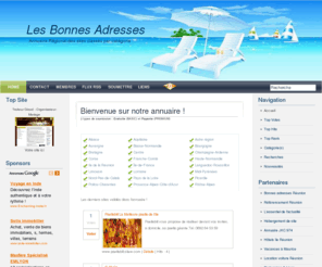 bonnes-adresses.info: Les Bonnes Adresses
Paellabill La Meilleure paella de l'Ile R.IM.OI Thom-Thom : Webmaster Indépendant M.T.S.I. : Maintenance Tous Systèmes Informatiques Actualité Football Coco-Vanille : Chambres d'hôtes de charme Dernie
