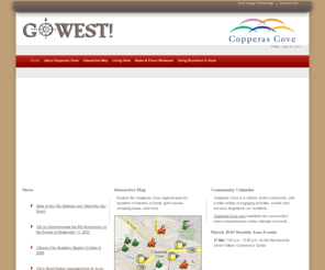 gowest2cove.com: GoWest! to Copperas Cove
GoWest! to Copperas Cove Texas, a vibrant, active community, with a wide variety of engaging activities, events, and resident services. With Friendly Family Living, Copperas Cove is Best Neighbor to Fort Hood Texas and home to America's finest ...