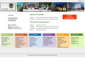 eichwalde.de: Ratsinformationsgenerator: CMS-System Bartel,Software Engineering www.ratssitzungsdienst.de
Ratsinformationssystem der Gemeinde Eichwalde