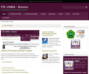 fikunma.org: FIK UNMA-Banten
FIK UNMA Banten (Fakultas Informatika dan Komputer (FIK) Universitas Mathla'ul Anwar Banten)