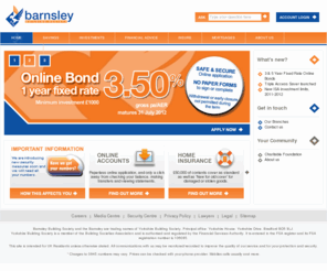 barnsley-bs.co.uk: Barnsley Building Society - Savings, Investments, Insurance, Mortgages
Barnsley Building Society provides a range of savings accounts, insurance products, mortgages, investment products and more throughout the UK.