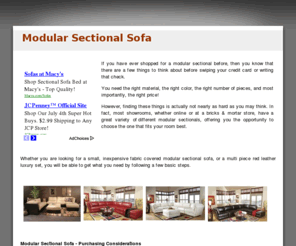 modularsectional.com: Modular Sectional | Modular Sectional Sofa | Modular Sectional Furniture
Modular Sectional - Find a great variety of sizes, styles, colors, fabrics and prices for modular sectional sofas and furniture.