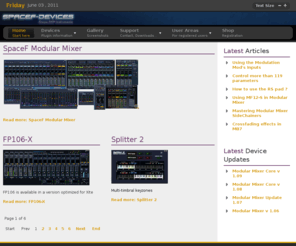 spacef-devices.com: SpaceF Devices
Plugins for Scope and Xite dsp plateforms - Plugins pour Scope et Xite.