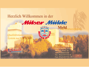 weizenmehl.com: Weizenmehl Roggenmehl Mehl Mhle
Die Milser Mhle produziert Weizenmehl fr die heimischen Bckerein, Brot- und Strkefabriken.