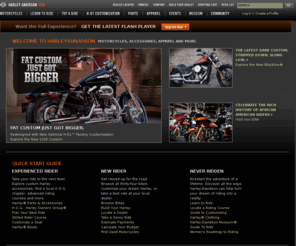 harleydavdison.com: Harley-Davidson USA
The official site of the Harley-Davidson Motor Company. View Harley-Davidson motorcycles, locate a motorcycle dealer, & browse motorcycle parts and apparel.