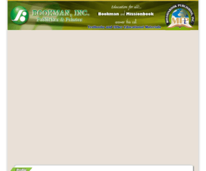 bookmanphilippines.com: Philippine Book Publishers | Publishing | Printing | Text Books | Worktexts | Trigonometry | Statistics | Filipino | Math | Science
Education for all!!... Bookman and Missionbook answer this call.