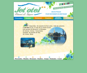 jet-otel.com: Jet'Otel - Restaurant les Voyageurs - 2 toiles pour rayonner en Bretagne Finistere Rosporden
A Rosporden, dix minutes de Pont Aven, cite des peintres, le Jet Otel vous permet de dcouvrir la Bretagne. 