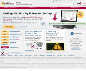 verisignpartner.info: VeriSign Authentication Services - The leading provider of SSL.  Products include SSL, SSL Certificates, Extended Validation (EV SSL), VeriSign Trust Seal, two-factor authentication, identity protection, malware scan, code signing & public key infrastructure (PKI).
VeriSign Authentication Services provides solutions that allow companies & consumers to engage in communications & commerce online with confidence. VeriSign Authentication Services include SSL Certificates, Extended Validation SSL, two-factor authentication, identity protection, code signing & public key infrastructure (PKI).