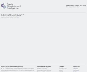 sportentertainmentintelligence.com: SEI London
We are a global strategy, partnerships & innovation consultancy delivering business excellence for the world’s leading corporations in sports & entertainment.