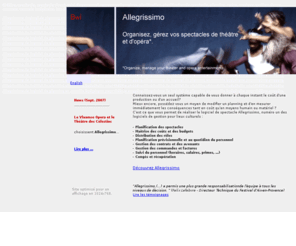 theater-software.com: Allegrissimo, le logiciel de planning et contrôle budgétaire pour théâtre et opéra
Allegrissimo, le logiciel de planning et contrôle budgétaire pour théâtre et opéra