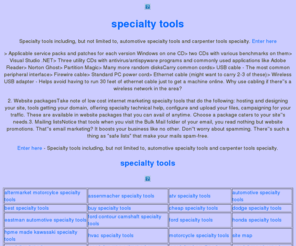 specialty-tools.net: specialty tools
 specialty tools, Specialty tools including, but not limited to, automotive specialty tools and carpenter tools specialty.